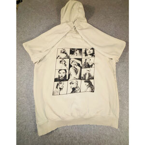 Taylor Swift The Eras Tour Beige Sweatshirt Hoodie Size Medium